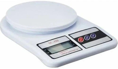 Ashlok Electronic Digital 1Gram-10 Kg Weight Scale Kitchen Weight Scale Machine Weighing Scale(White)