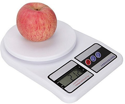 BoldFire 10kg Digital Kitchen Weighing Scale with Backlit Weighing Scale(White)