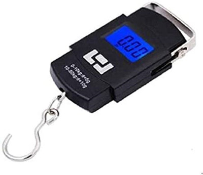 whinsy Digital Hanging Stainless Steel Hook Luggage Portable Scale Weighing Scale(Black)