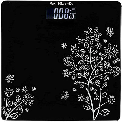 Maniya brothers Personal Digital Electronic LCD Display Digital Body Weight Machine Weighing Scale(Black, White)