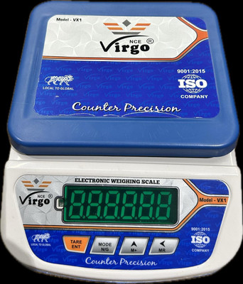Virgo X 10kg Weighing Scale(White, Blue, Mutlicolor)