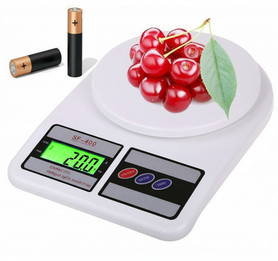 VBR's Group 10 Kg Dighital Counter Kitchen Scale for Cooking, Baking, and Household Use Weighing Scale(White)
