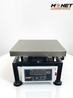 monet 30KG, Ultra Strong and Stylish With 2 days Battery Backup Weighing Scale(Durable & Precision Engineered Elegant Ash Grey / white)