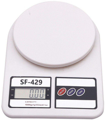 Ashlok Weight scale measurement for Kitchen Upto 10Kg Weighing Scale(White)