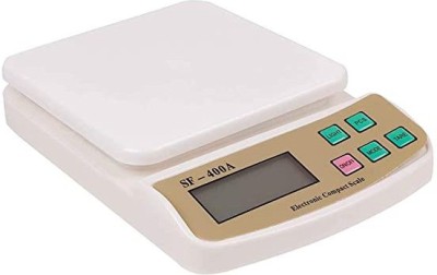 Nac Global SF400a digital 10kg kitchen balance scale for grocery measurement (white) Weighing Scale(White)