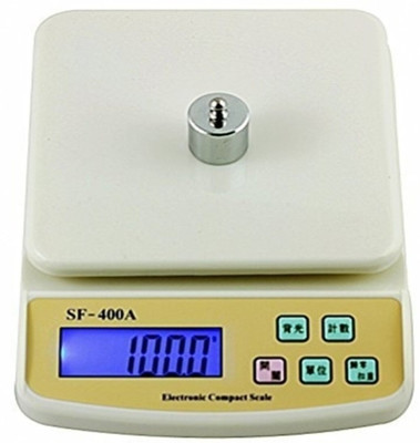shrines Digital 10kg x 1g Kitchen Scale Balance Multi-purpose weight measuring machine without Adapter Weighing Scale(Cream)