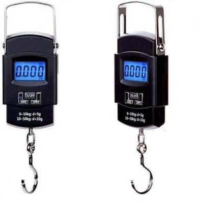 TodayAndCo Hook Type Digital Led Screen Portable Luggage Weighing Scale Pack Of 1 Pc Weighing Scale(Black)
