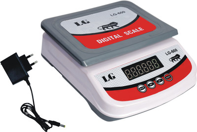 CHHOKRA 600 Double Display Weight Machine High Quality Kitchen Scale up to 30kg-1gm Weighing Scale(Gray & White)