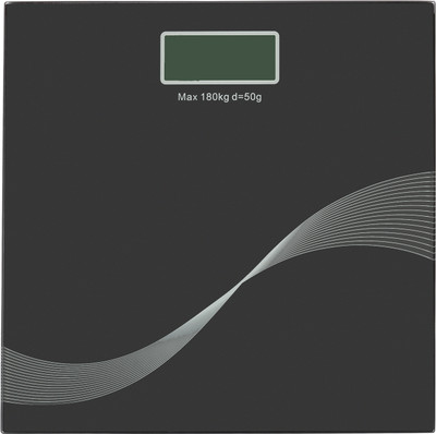 Virgo Sleek Glass Digital Weighing Scale with LCD Display Weighing Scale(Black)