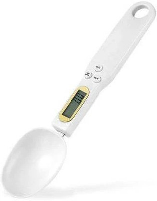ziffer Electronic Kitchen Scale 500g 0.1g LCD Display Digital Weight Measuring Spoon Digital Spoon Scale Mini Kitchen Tool Weighing Scale(White)