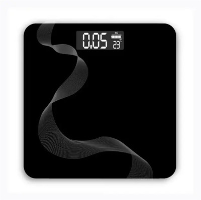 BELENZO Digital Weight Machine Thick Tempered Glass LCD Display Weighing Scale(Black)