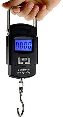 BLUELEX Pocket Electronic Weighing Scale, Heavy Duty Portable Hook Weighing Machine Weighing Scale(Black)