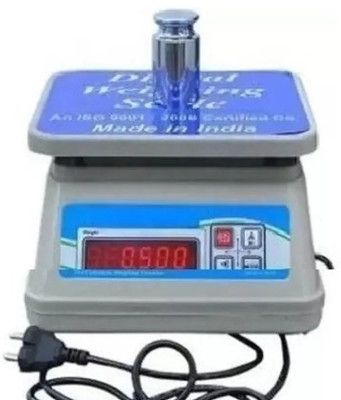 D-DEVOX SB- ABS 30kg made in IND Product DAUL DISPLAY5 UNIT LED Weighing Scale(White, Blue)