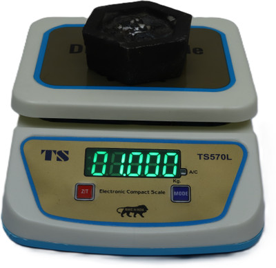 MSNL New Ts-570-L-kitchen scale power up to 30kg-1gm-With Rechargeable battery Weighing Scale(Off-White)