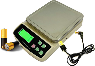 WEIGHOUSE 10KG High Precision Digital Kitchen Scale Stainless Steel Top For Home&Shop Weighing Scale(Multicolor)