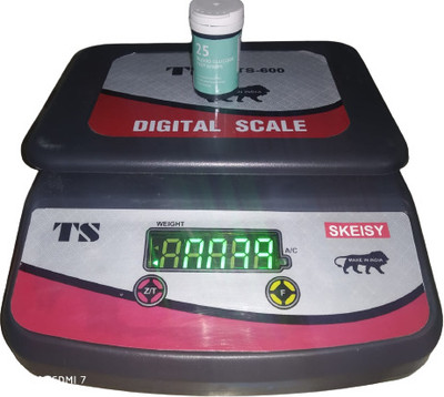Skeisy new black ts-600 weighing machine and power up to 30kgx1gm Weighing Scale(Black)