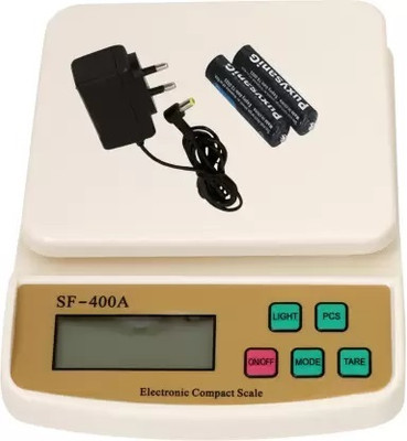INDICUL Electronic Digital 10 Kg Weight Scale Machine Weighing Scale Taraju Weighing Scale(White)