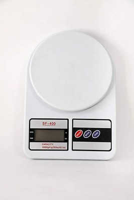 Kreya Enterprise SF-400 Weighing Scale Multipurpose Portable Electronic Digital Kitchen Weighing Scale(White)