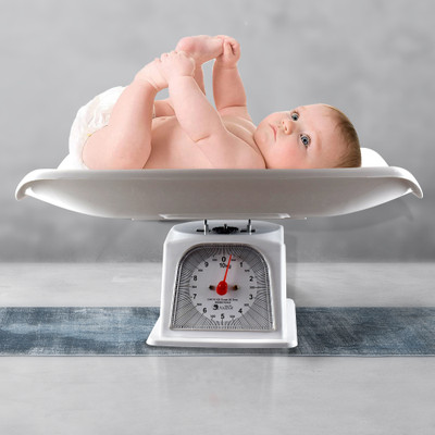 Anu Manual Baby Weight Machine With Tray & LCD Display For Infant upto 10kgs Weighing Scale(White)
