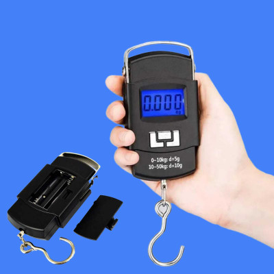 AirSoft Portable Hanging Digital Weighing Machine, Electronic Weighing Scale For Flight Weighing Scale(Black)