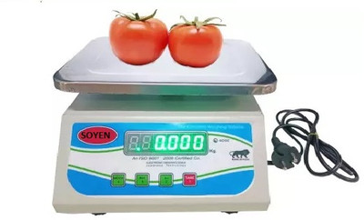 D-DEVOX SHYAM BABA GATTU 30KG Weight Machine With Dual Display Kanta Taraju Weighing Scale(White, STEEL)