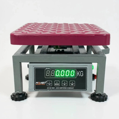 monet 50KG MS, Ultra Strong and Stylish With 2 days Battery Backup Weighing Scale(Durable & Precision Engineered Elegant Ash Grey / white)