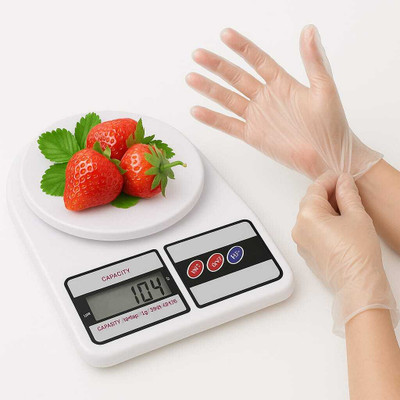 SOHITECOM Digital 1Gm-10 Kg Weight Scale Lcd Kitchen Machine For Measuring Fruits , Weighing Scale(White)