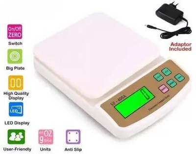 dikvelp Kitchen Scale (SF 400 A) Weighing Scale(White)