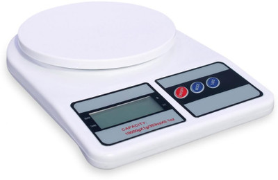 Dwiti Enterprise Kitchen Weighing Scale 10 Kg- Kitchen Food Electronic Diet Weight Machine Weighing Scale(White)