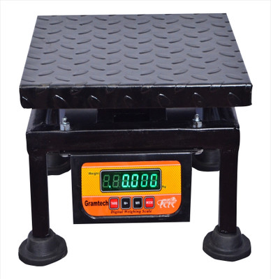 GRAMTECH Weight 100kg x 10g Weighing Scale Machine Double Display for Shop Weighing Scale(Black)