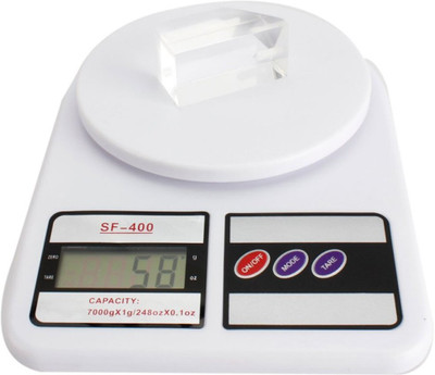 SORAISTIC SF 400 Kitchen scale With 10KG Capacity For Fruits And Vagetable Weighing Scale(White)