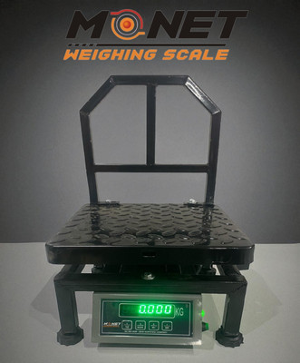 monet 100 kg MS/IRON 12*12 Inch/300*300 mm Portable Weighing Machine Weighing Scale(Black)