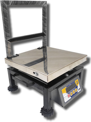 KiloMaxx KM-54, 100Kg With UltraBright Green Display For Shop Industrial Factories Corn Weighing Scale(12*12 inches , Steel)