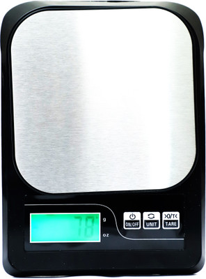 MSNL MINI BLCK SF-413 KITCHEN SCALE TARAJU UP TO 10KG WITH STEEL PLATE Weighing Scale(Black, STEEL)