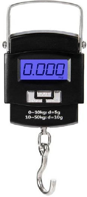 Skeisy Atom-A08-Hook-Power up 50kgX10gm, Overload indicator, tare function, Weighing Scale(Black)