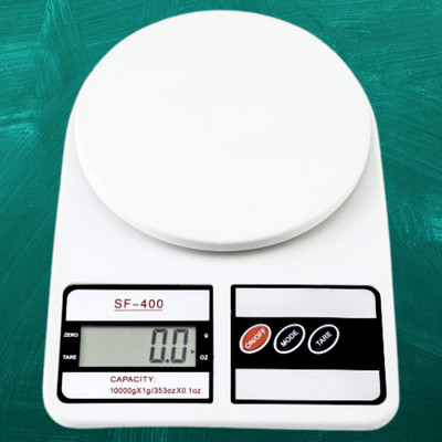 TrendzyHub 1Gm TO 10Kg Electronic kitchen scale Weighing Scale(White)