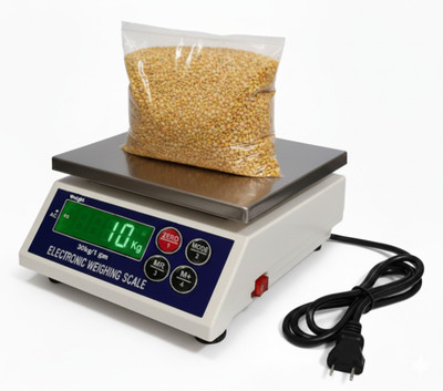 NIBBIN 30Kg Scale With Double Display, Rechargeable & 1 Year Warranty For Kitchen/Home Weighing Scale(Multicolor)