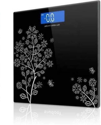 Flipco Electronic Thick Tempered Glass LCD Display Digital Personal weight scale Weighing Scale(Multicolor)