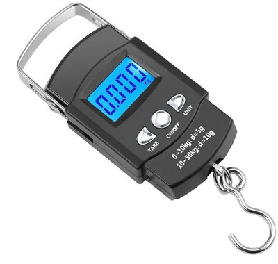TodayAndCo Portable Hook Weighing Machine Digital Hanging Luggage Fishing Hook Scale Weighing Scale(Black)