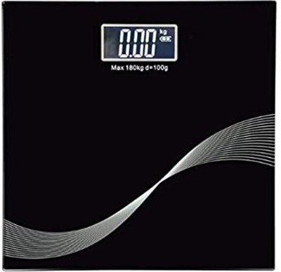 MCP Healthcare Digital Scale Personal Bathroom Body Weight Machine LCD Display upto180 kg Weighing Scale(Black)