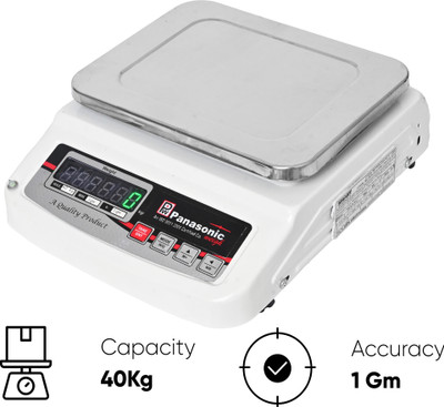 Panasonic MS TT CAPACITY:40Kg ACCURACY:1gm Weighing Scale(White)