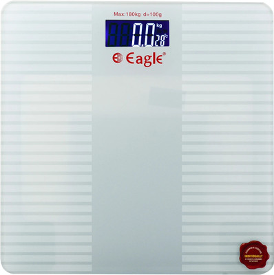 EAGLE Electronic Weighing Scale | 6mm Tempered Glass | EEP1003A Series Weighing Scale(White)