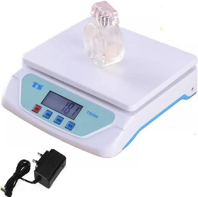 NIBBIN TS-500 DIGITAL COMPACT WEIGHING SCALE (WHITE) Weighing Scale(White, Light Blue)