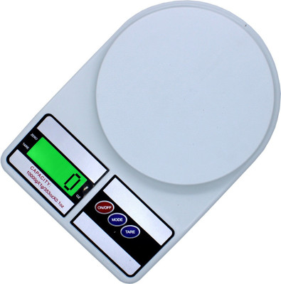Ashlok 02 Electronic Portable Weight Machines Weight Checker Weight Scale 10Kg Kitchen Weighing Scale(White)