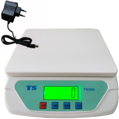 ALPHA TS500 Digital Kitchen Weighing Scale 30kg x 1g with white backlight Weighing Scale(Black or White)