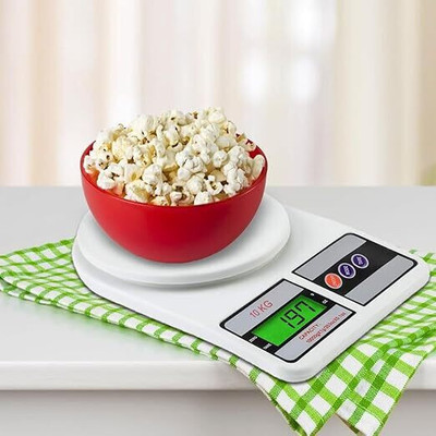 Orld Electronic Digital 1Gram-10 Kg Digital Kitchen Food Weighing Scale Weighing Scale(White)