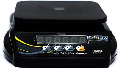 Skeisy SK 10KG X 1GM MINI BALANCIA WITH RECHARGEABLE BATTERY & RED DIGIT DISPLAY Weighing Scale(Black)