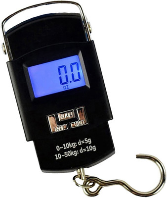 SBTs 50 Kg Hook Type Digital Led Screen Portable Luggage Weighing Scale C579QA Weighing Scale(Black)