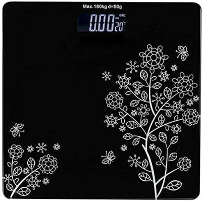 TCHF Thick Tempered Glass With LCD Display Digital Weighing Scale (Black) Weighing Scale(Black, White)