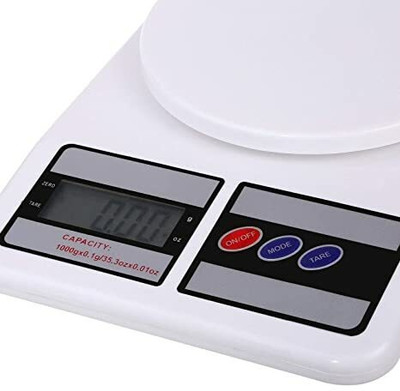 Nac Global Electronic Digital Kitchen 10 kg Weight Scale Machine for Home Grocery Weighing Scale(White)
